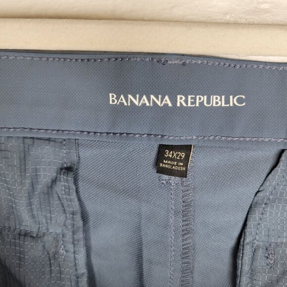 Banana Republic Men's Size 34 x 29 Pants Blue - Picture 3 of 4